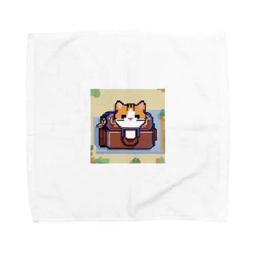 ハンドバッグの中に隠れている猫 Towel Handkerchief