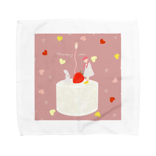 strawberry cake Towel Handkerchief