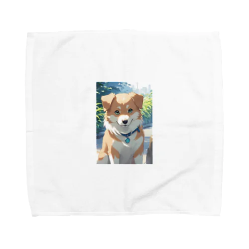 たれ耳の犬 Towel Handkerchief