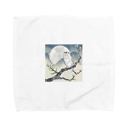 眠りの梟 Towel Handkerchief