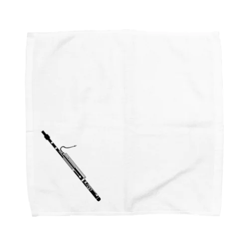 【ファゴット】モノクロ楽器シリーズ Towel Handkerchief