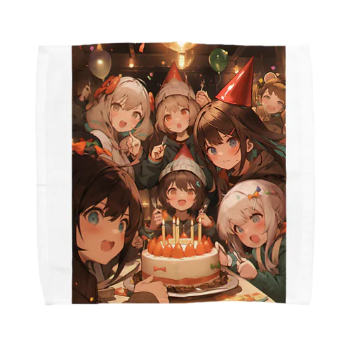 誕生日パーティーだ アメジスト 2846 Towel Handkerchief