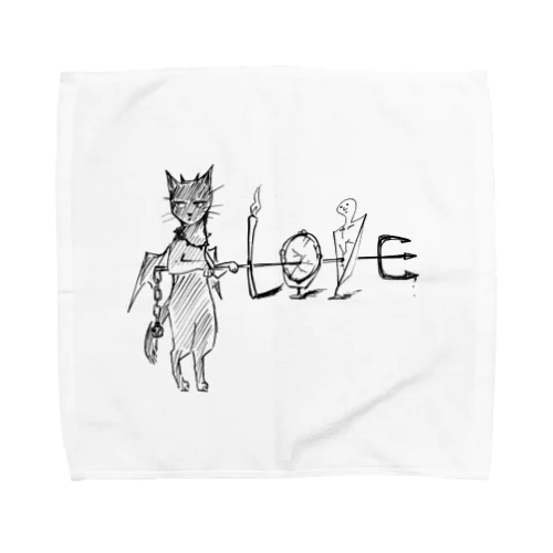 黒ネコのツンデレ愛🐈‍⬛ Towel Handkerchief