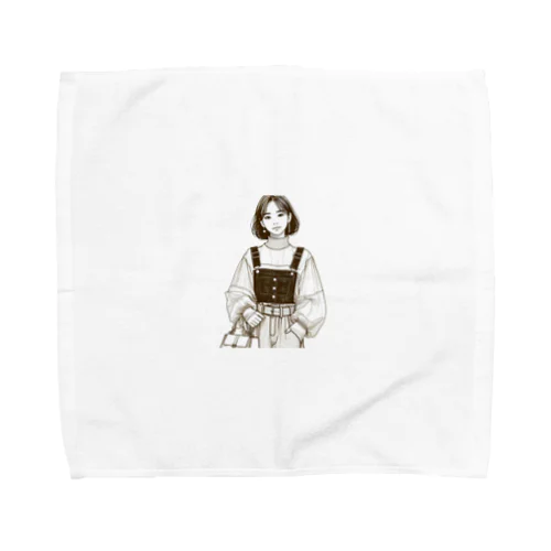 線画の人 Towel Handkerchief