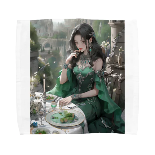 豪華客船でディナー　sanae 2074 Towel Handkerchief