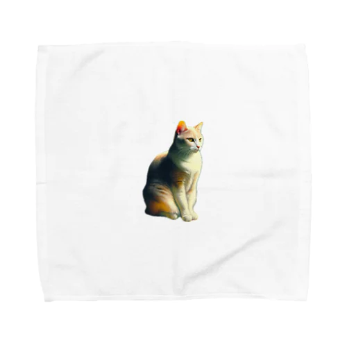 仮）ネコしゃん Towel Handkerchief