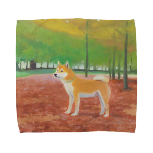 お犬様ハンカチ Towel Handkerchief