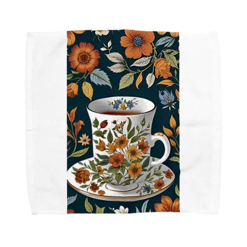 花の詩カップ(The Flower Poetry Cup) Towel Handkerchief