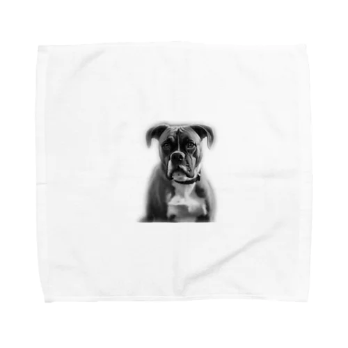 超キュートなボクサー犬 Towel Handkerchief