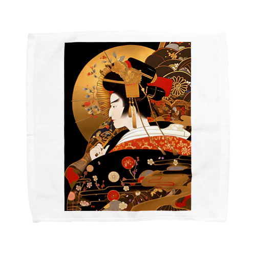 聖徳太子絵伝金蒔絵　Tomoe bb 2712 Towel Handkerchief