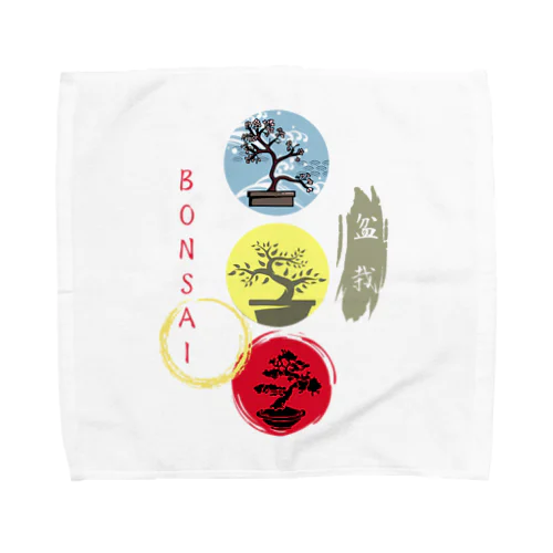 信号機が盆栽 Towel Handkerchief