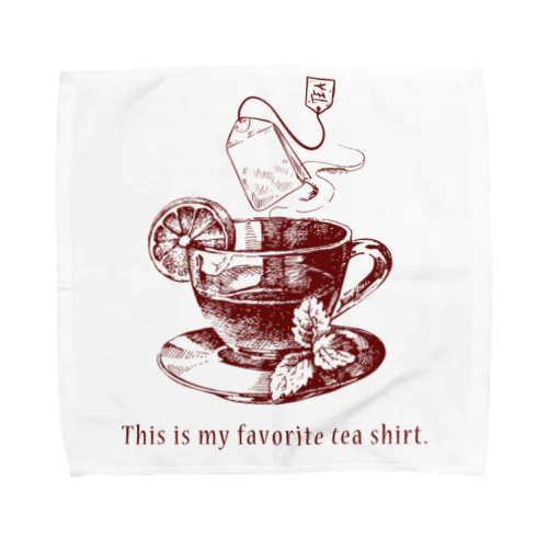 お茶シャツ紅茶バージョン Towel Handkerchief