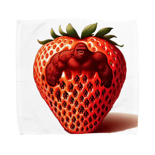 The Mighty Gorilla Strawberry  タオルハンカチ