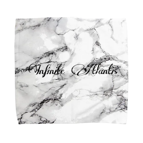 Infinite Atlantis (white marble) タオルハンカチ