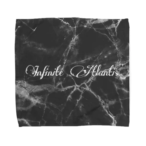 Infinite Atlantis (black marble) タオルハンカチ