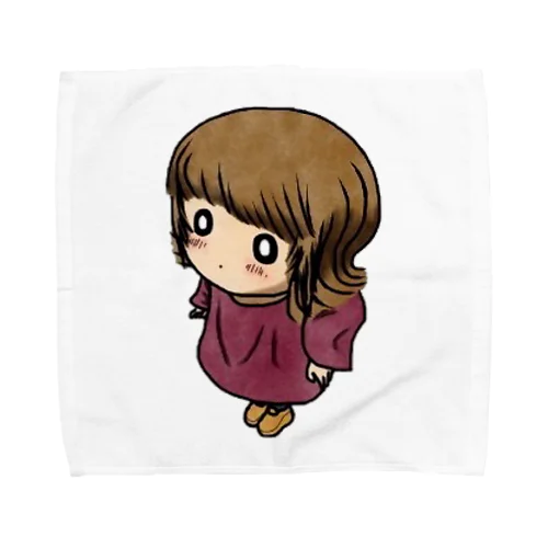 平穏な子　タオルハンカチ Towel Handkerchief