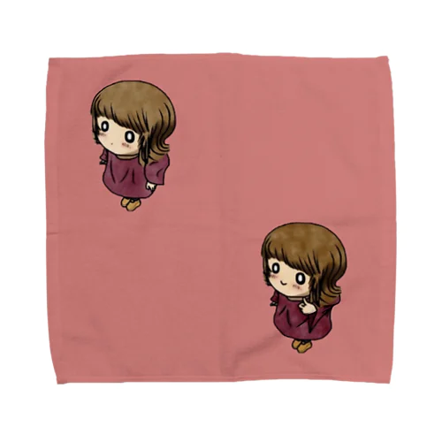 平穏な子×2　タオルハンカチ Towel Handkerchief