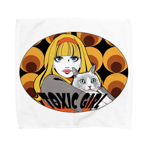 Toxic Girl Towel Handkerchief