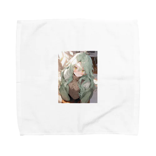 緑髪 少女 Towel Handkerchief