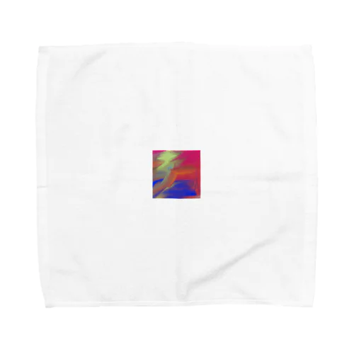 青と紅色の混色 Towel Handkerchief