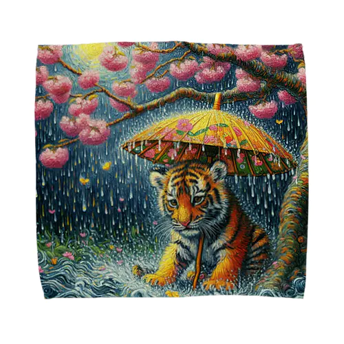 びしょ濡れtiger Towel Handkerchief