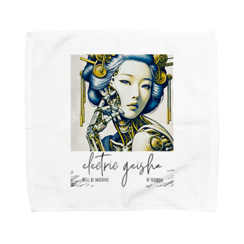 Cyber Punk Geisha Towel Handkerchief