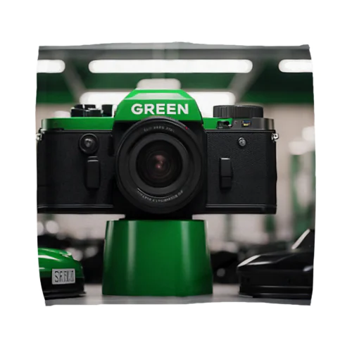 GREEN CAMERA Towel Handkerchief