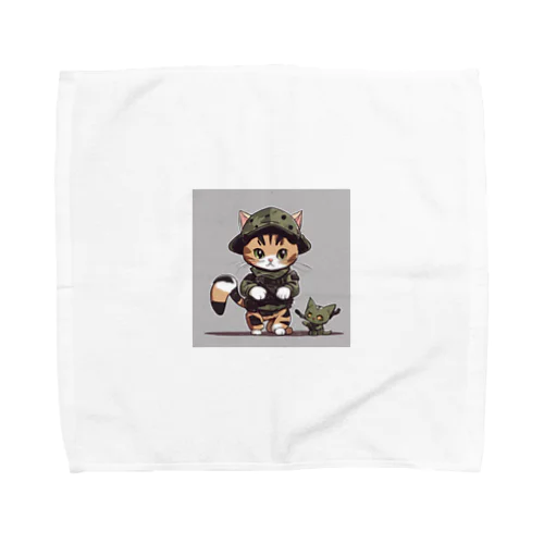 戦闘ネコ Towel Handkerchief