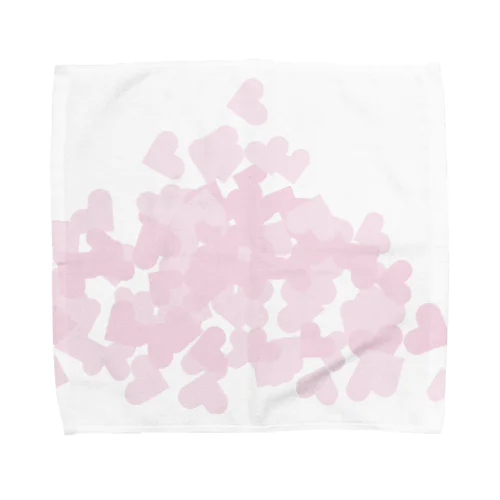 【積もったheart mark】百のハート♡飴霰(あめあられ) Towel Handkerchief