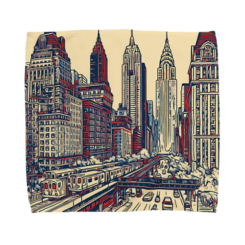  urban landscape Towel Handkerchief