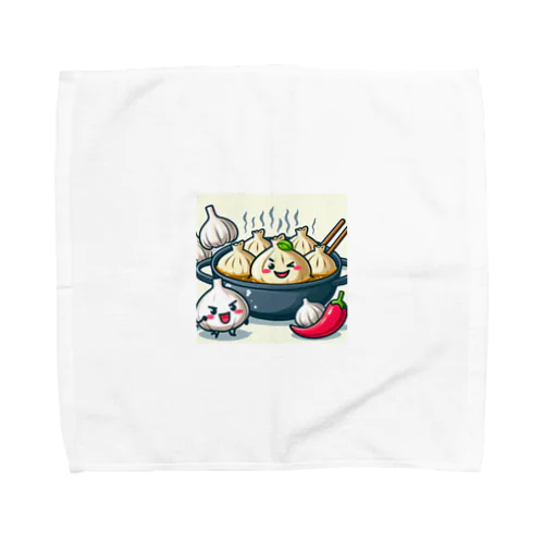 威嚇するにんにく Towel Handkerchief