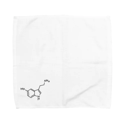 精神安定 セロトニン（ブラック）Serotonin（Black） Towel Handkerchief