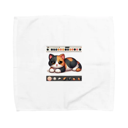 三毛猫ペイント Towel Handkerchief