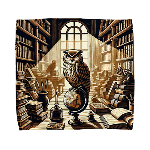 Owl and knowledge Towel Handkerchief