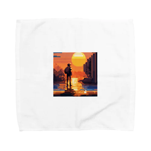 夕日の眺め Towel Handkerchief