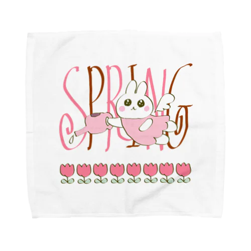 春のうさぎ Towel Handkerchief