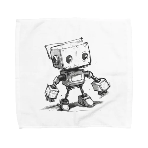 レトロ戦闘ロボットＣ Towel Handkerchief