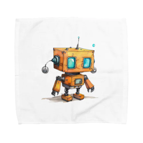 レトロ戦闘ロボットＨ Towel Handkerchief