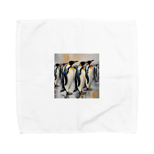 仲間のために自分を奮起するペンギン Towel Handkerchief