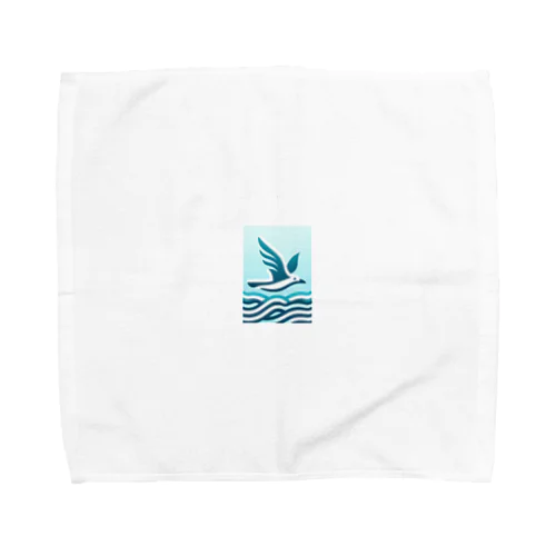 海とカモメ Towel Handkerchief