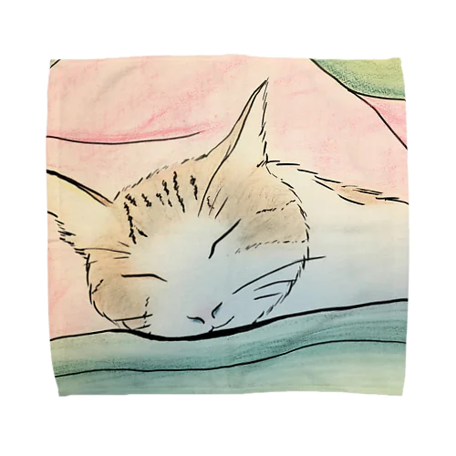 ねこ♡寝子 Towel Handkerchief