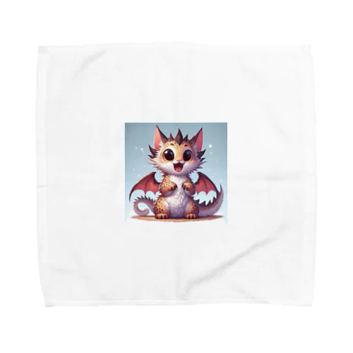 びっくり！ 猫ドラゴン Towel Handkerchief