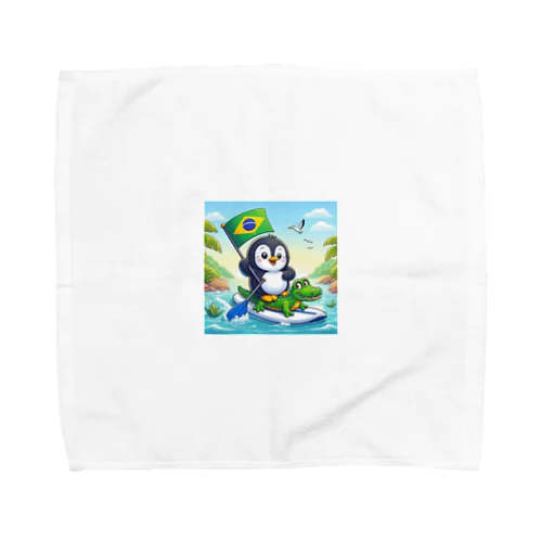 旅ペンギン　ブラジル　アマゾンでSUP！！ Towel Handkerchief