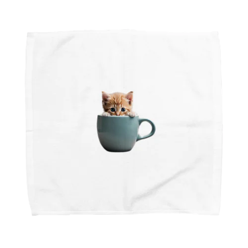 マグから子猫 Towel Handkerchief