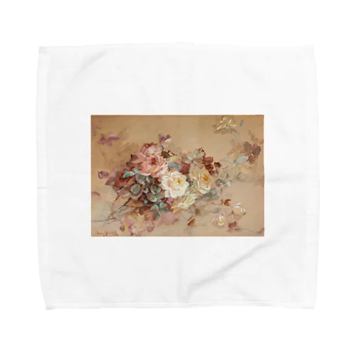 ピンクと黄色のバラ Towel Handkerchief