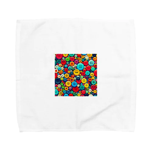 カラフルボタン Towel Handkerchief