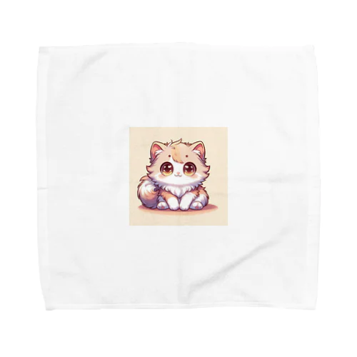 遊び心あるポーズの可愛いネコ Towel Handkerchief