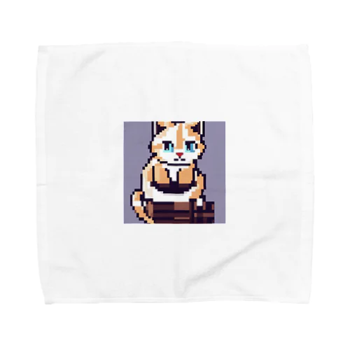 ひざまくらが好きな可愛い猫 Towel Handkerchief