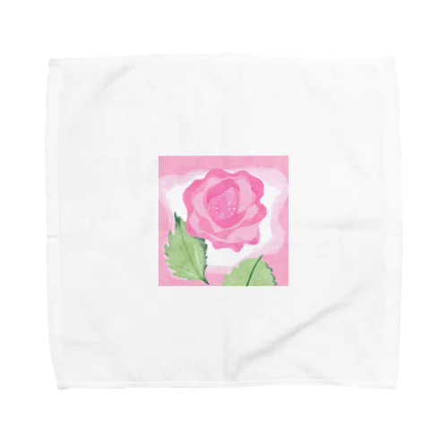 ピンクのバラ Towel Handkerchief