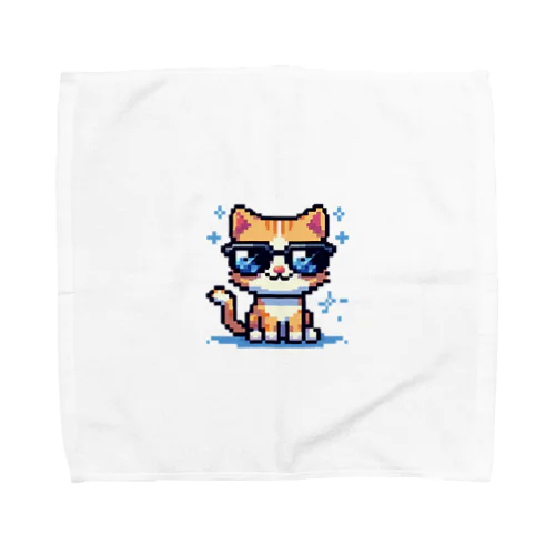 きらりんサングラスにゃんこ Towel Handkerchief